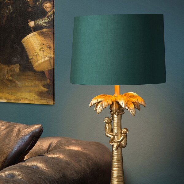 Lucide Lampă de masă Extravaganza Coconut, verde/galben, Auriu / Alamă, Camera de zi / sufragerie, Plastic, Design