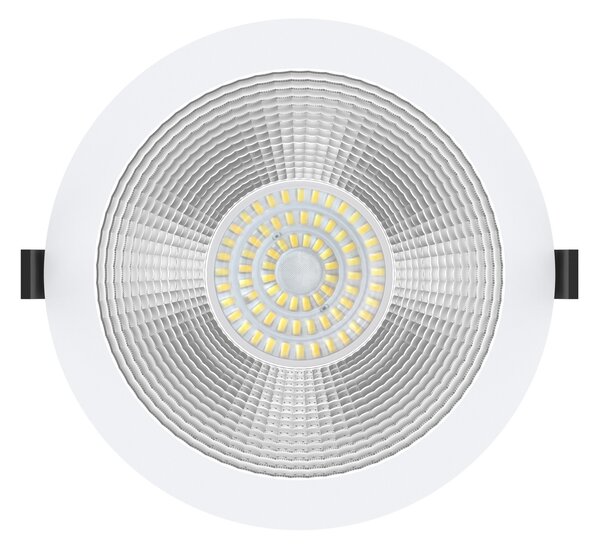 The Light Group SLC Shift spot LED încastrat Ø 22,8cm CCT, alb, reglabil, Alb, Camera de zi / sufragerie, Metal, Corpuri de iluminat încastrate rotunde