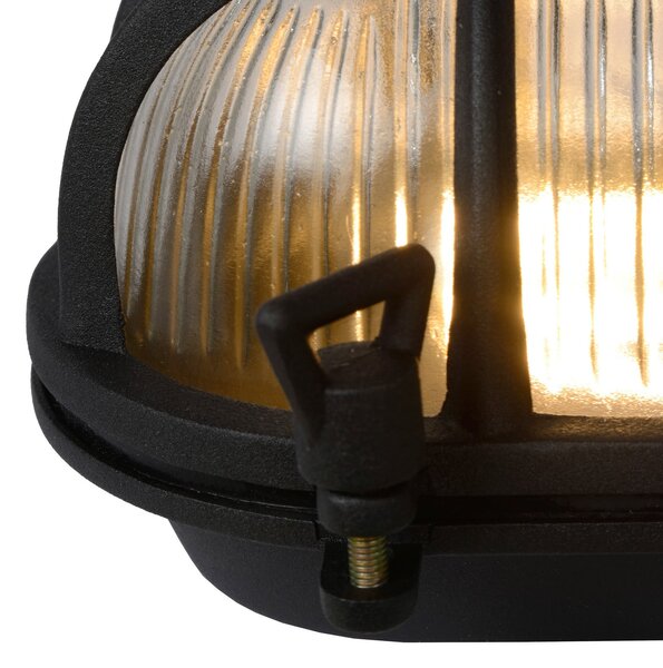 Lucide Aplică de exterior Dudley, negru, reglabil, Negru, Metal, Maritimă