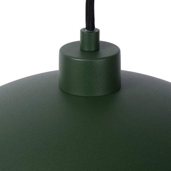 Lucide Siemon lampă suspendată din oțel, Ø 40 cm, verde, reglabil, Verde, Camera de zi / sufragerie, Metal, Modern