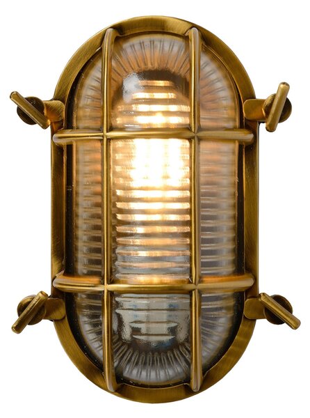 Lucide Aplică de exterior Dudley, alamă, reglabil, Auriu / Alamă, Metal, Maritimă