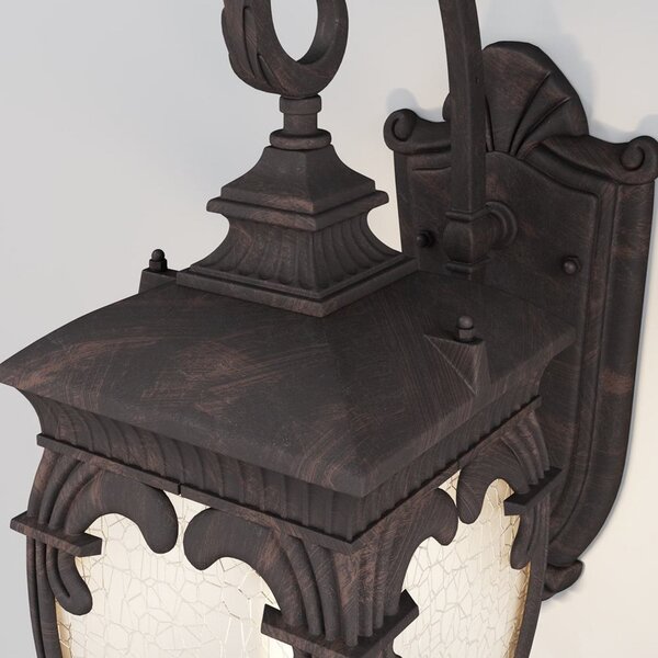 Maytoni Fleur aplică de exterior, bronz, reglabil, Negru, Metal, Antichitate