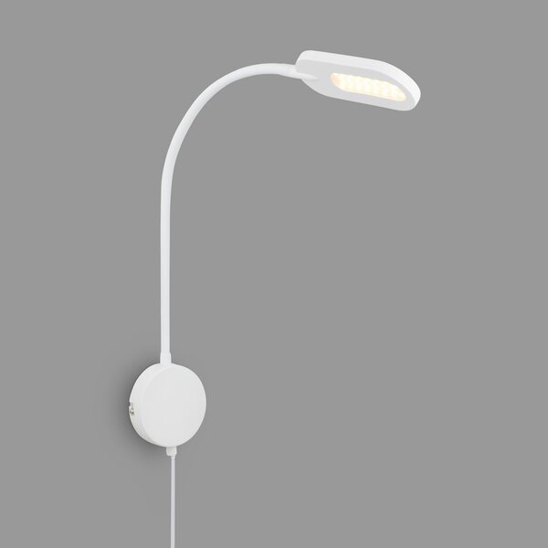 Briloner 2177016 aplică LED cu dimmer, alb, reglabil, Alb, Camera de zi / sufragerie, Metal, Lumină de lectură