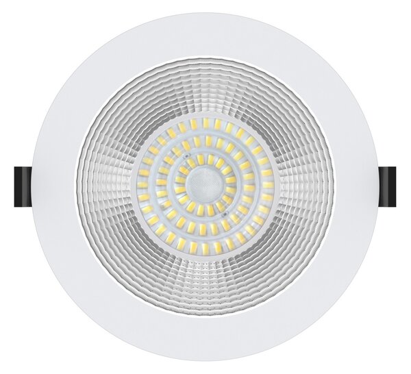 The Light Group SLC Shift spot LED încastrat Ø 19cm CCT, alb, reglabil, Alb, Camera de zi / sufragerie, Metal, Corpuri de iluminat încastrate rotunde