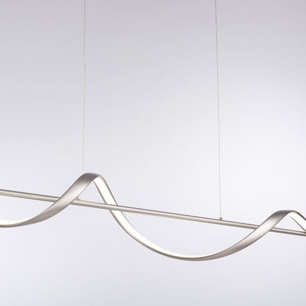 Q-Smart-Home Paul Neuhaus Q-Swing lampă suspendată LED, oțel, reglabil, Metalic, Camera de zi / sufragerie, Metal, Modern