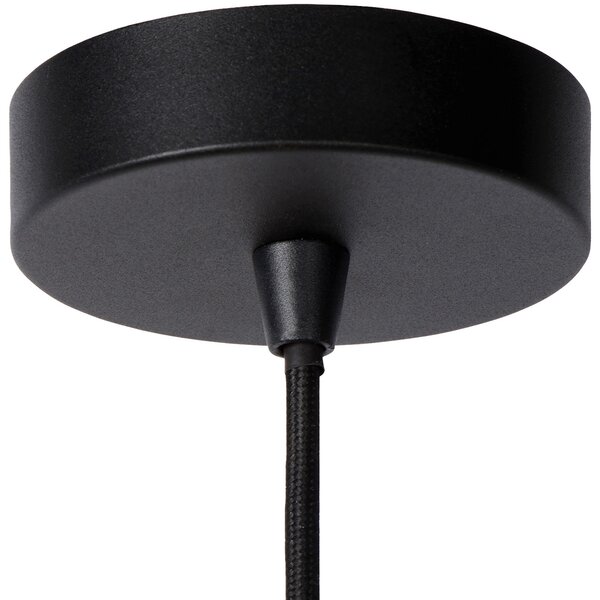 Lucide Lampă suspendată Lester, cu șase lumini, reglabilă, reglabil, Negru, Camera de zi / sufragerie, Metal, Modern