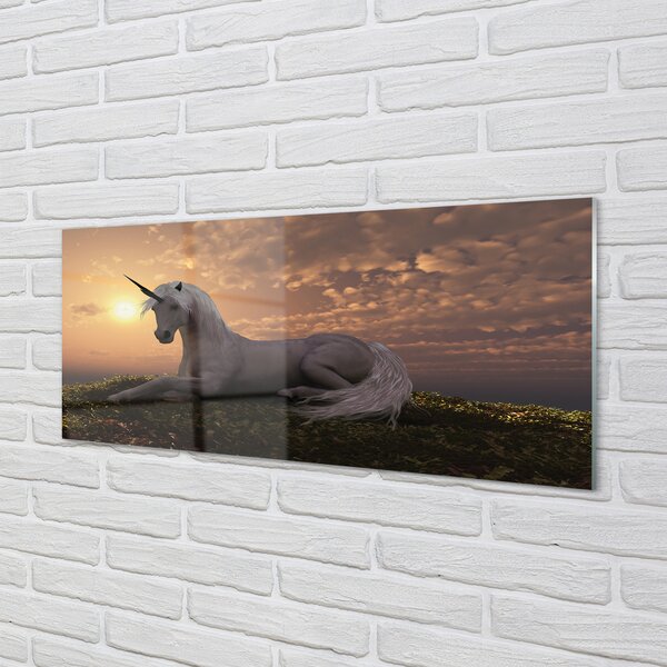 Panouri de sticlă apus de soare de munte Unicorn