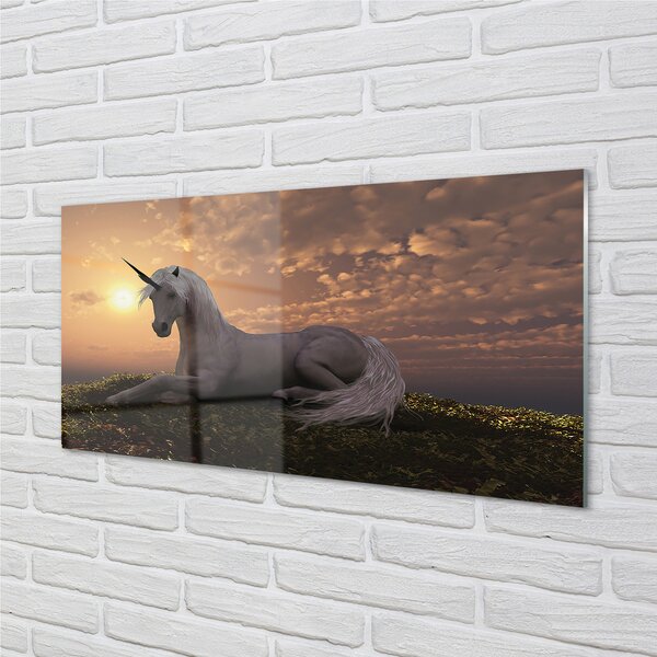 Panouri de sticlă apus de soare de munte Unicorn