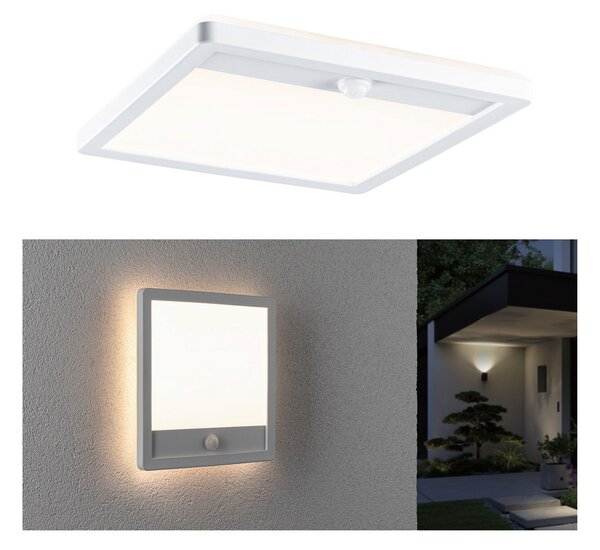 Lumina LED pentru perete exterior Lamina, alb, IP44, senzor
