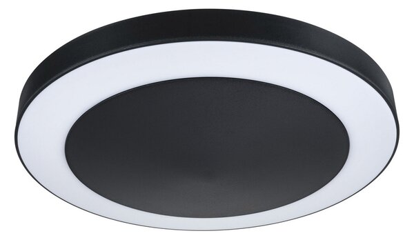 Paulmann Lampă LED pentru exterior Circula, antracit, senzor, IP44, Negru, Plastic, Modern
