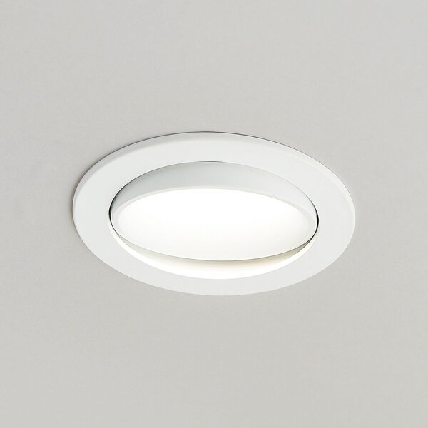 Arcchio LED-lampe încastrate Katerin, alb, orientabile, set de 3 bucăți, reglabil, Alb, Baie, Plastic, Modern, Plafon încastrat