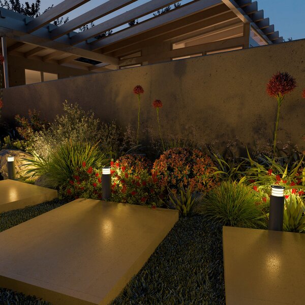 Calex Smart Garden Post în aer liber, RGBW, set de 3, reglabil, Negru, Plastic, Modern, Piedestal pentru exterior