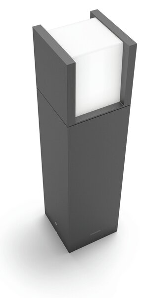 Philips Lampă cu soclu LED Arbour UE, 3.000 K, Negru, Metal, Modern