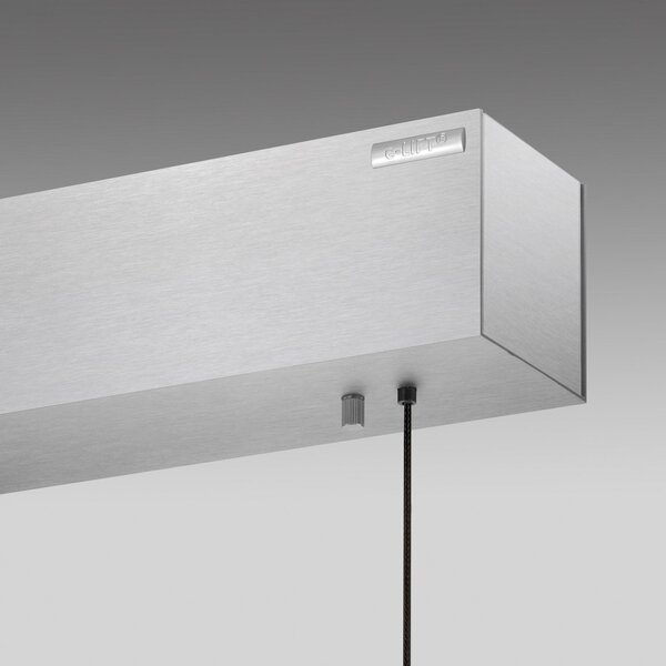 Lustră Pendul PURE, PURE E-Motion, reglabil, Gri, Camera de zi, Metal, Modern