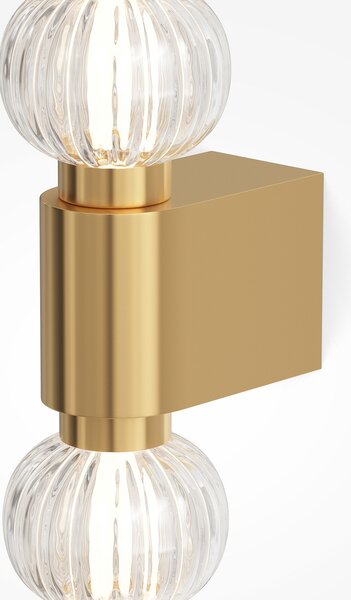 Maytoni Aplică de perete cu LED Amulet, liniară, 76 cm, transparentă /, Transparent, Camera de zi / sufragerie, Sticlă