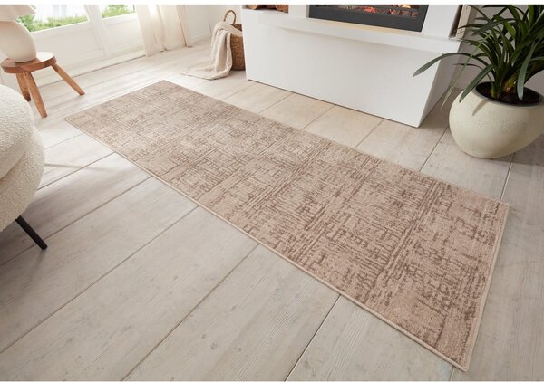 Covor tip traversă maro/bej 80x200 cm Terrain – Hanse Home