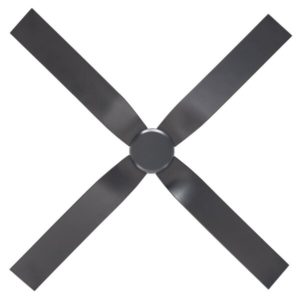 CasaFan Ventilator de tavan Eco Ventos, gri, metal, IP44, curent continuu, WiFi, Gri, Metal, Modern