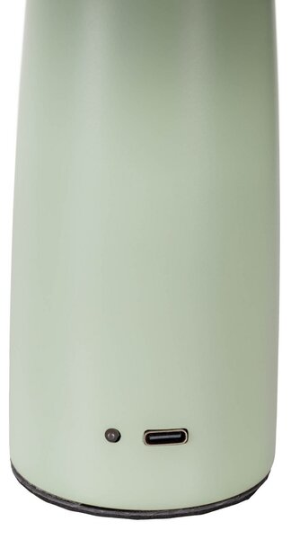 Näve LED lampă de masă reîncărcabilă Pilu, mentă, înălțime 16,5 cm metal, reglabil, Verde, Camera de zi / sufragerie, Metal, Modern