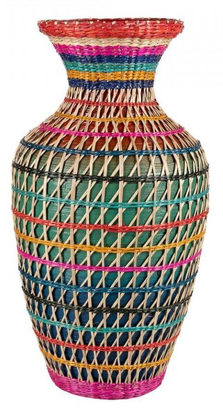 Vaza decorativa multicolora din bambus 45,5 cm Danielle
