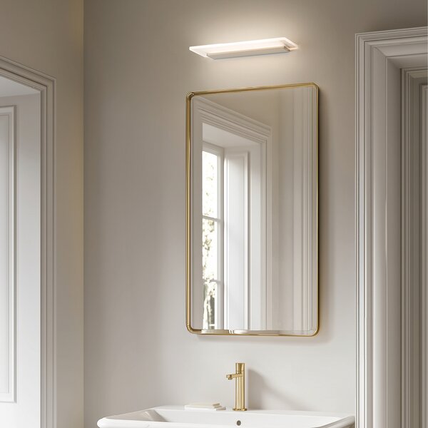 Linea Light Aplică de perete cu LED Skinny, aluminiu anodizat, aluminiu, PMMA, sus/jos, Metalic, Camera de zi / sufragerie, Aluminiu, Perete unghiular