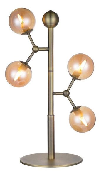 Halo Design - Atom Lampă de Masă Antique Brass/Amber Halo Design