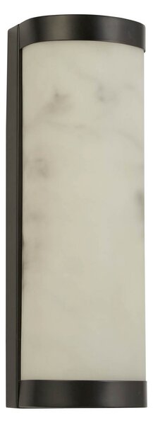 Searchlight Aplică de perete cu LED Nile, înălțime 25 cm, negru, oțel, IP44, reglabil, Negru, Baie, Metal