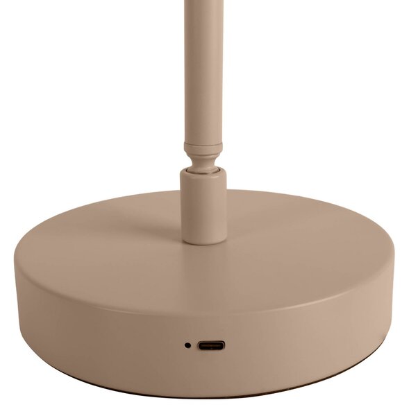 Näve Lampă de masă LED reîncărcabilă Lupa, bej, înălțime 45 cm, metal touchdim, reglabil, Bej, Camera de zi / sufragerie, Metal, Modern