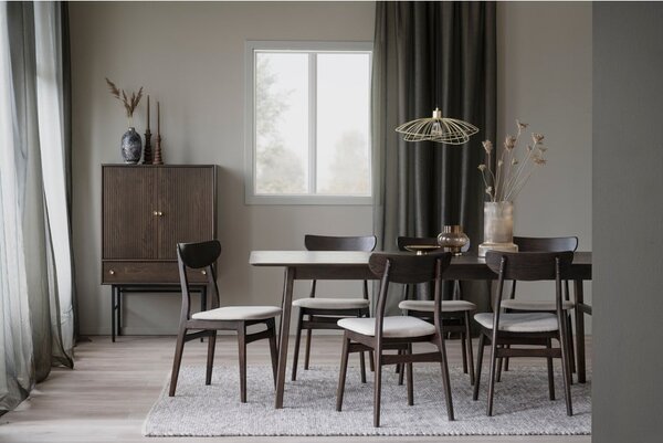Scaune de dining maro 2 buc. Rodham - Rowico