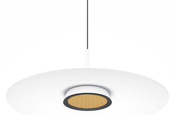 Maytoni Lampă suspendată LED El, Ø 50 cm, alb, aluminiu, Alb, Camera de zi / sufragerie, Aluminiu, Modern