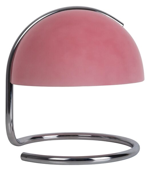 Näve Lampă de masă Burano, roz, înălțime 25 cm, sticlă/metal, E27, Roz / Rosé, Camera de zi / sufragerie, Metal, Vintage
