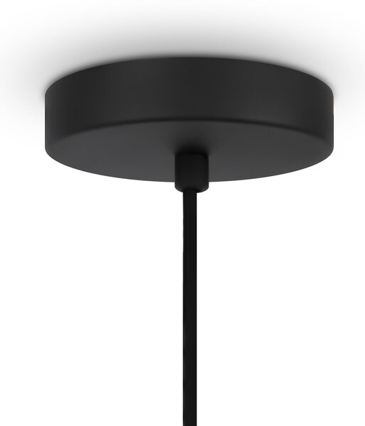 Maytoni Lampă suspendată Roots, formă sferică, Ø 60 cm, lemn/negru, reglabil, Lemn, Camera de zi / sufragerie, Lemn