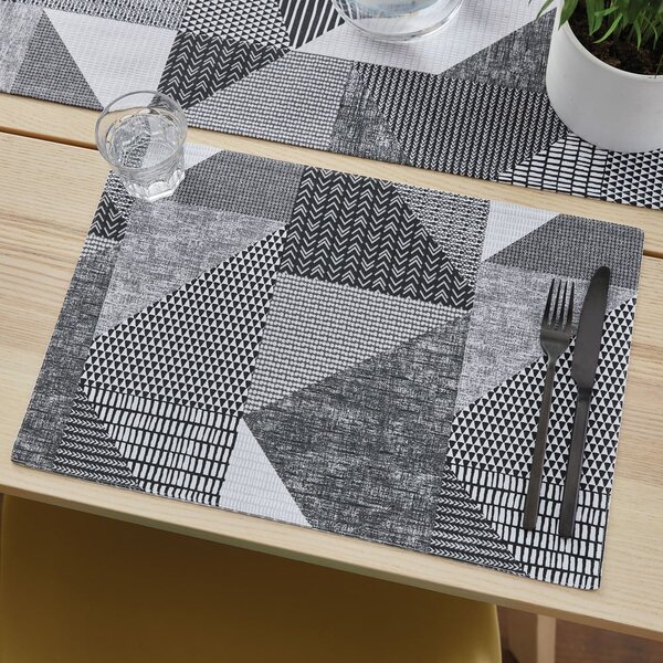 Suport pentru farfurii 2 buc. din material textil 46x30 cm Larsson Geo – Catherine Lansfield