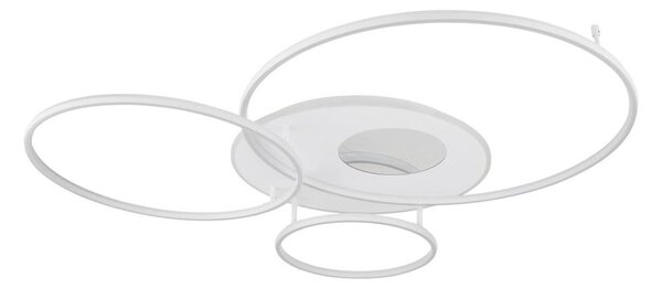 Globo 48466-70W-LED Plafonieră LED dimabilă INVERTINA 70W/230V 105x26,5 cm albă + telecomandă