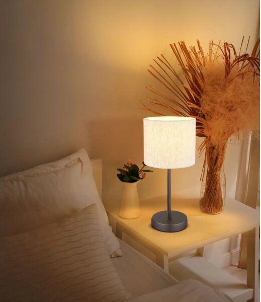 Globo 51540108 - Lampă de masă THEA 1xE27/25W/230V negru/bej