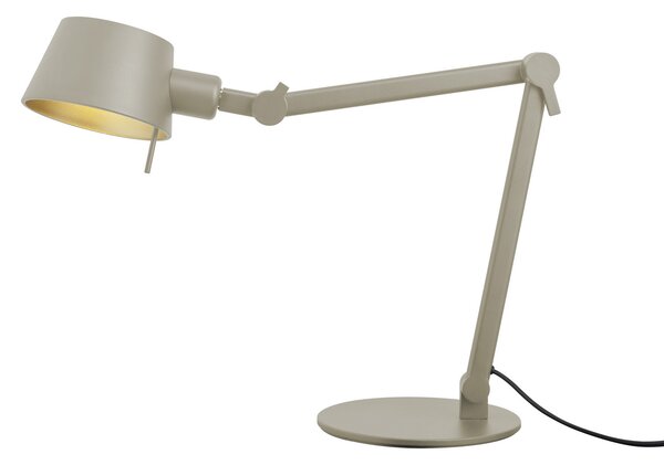 HELL Lampă de birou Medo, culoare nisip, înălțime 93 cm, E27, Bej, Studiu / Birou, Metal, Modern