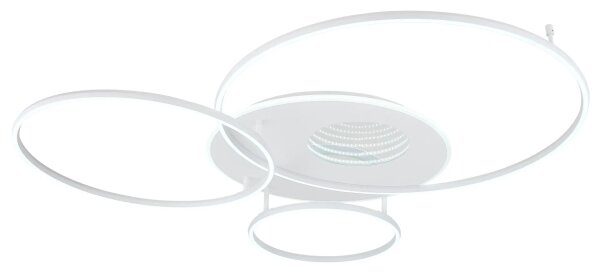 Globo 48466-70W-LED Plafonieră LED dimabilă INVERTINA 70W/230V 105x26,5 cm albă + telecomandă