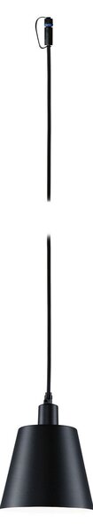 Paulmann Plug & Shine Lampă suspendată LED Kofia E14, aluminiu, reglabil, Negru, Aluminiu