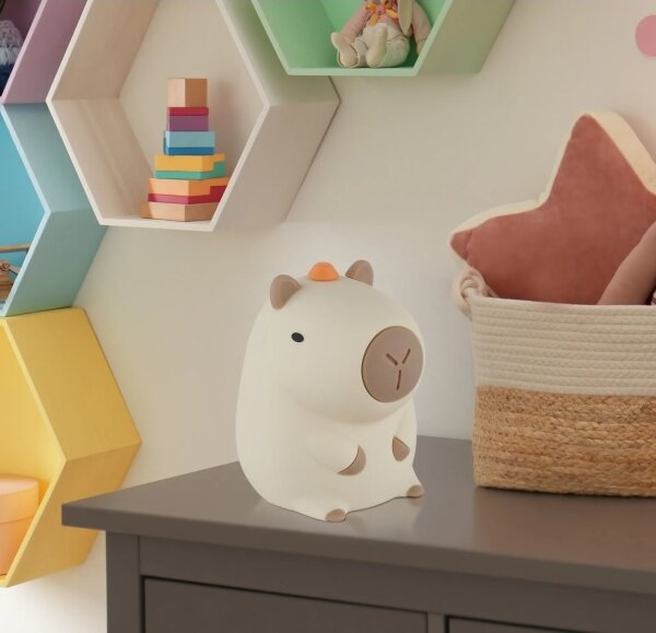 Globo 2874-LED RGBW Lampă de veghe pentru copii, reîncărcabilă și reglabilă CAPYBARA LED/1,5W/5V 1200 mAh kapybara