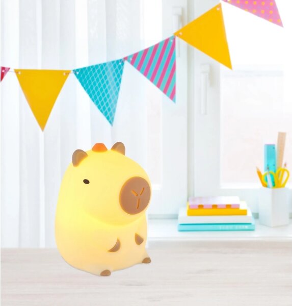 Globo 2874-LED RGBW Lampă de veghe pentru copii, reîncărcabilă și reglabilă CAPYBARA LED/1,5W/5V 1200 mAh kapybara