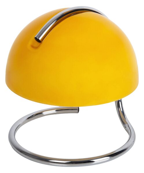 Näve Lampă de masă Burano, galbenă, înălțime 25 cm, sticlă/metal, E27, Galben, Camera de zi / sufragerie, Metal, Vintage