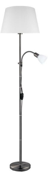Eglo 31178 - Lampadar ALMACEN 1xE27/60W/230V + 1xE14/25W negru/alb