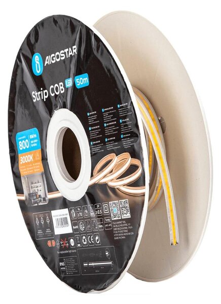 Aigostar - Bandă LED 50 m, 320W, 230V, 3000K, IP65