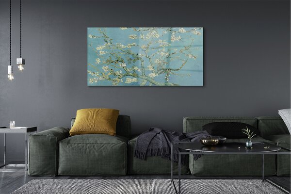 Tablouri pe sticlă Art migdale floare