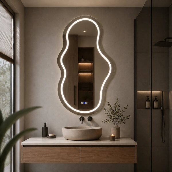 Oglinda LED Asimetrica v3 - Gama Reyze Salono