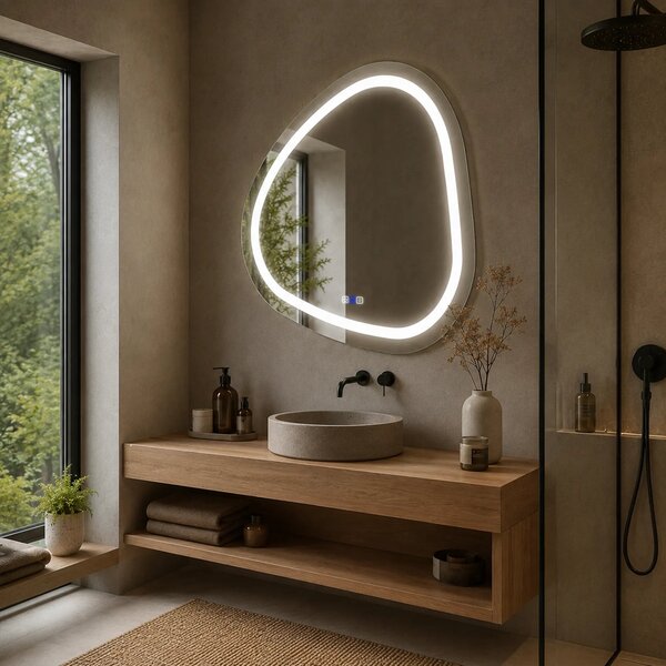 Oglinda LED Asimetrica v1 - Gama Reyze Salono