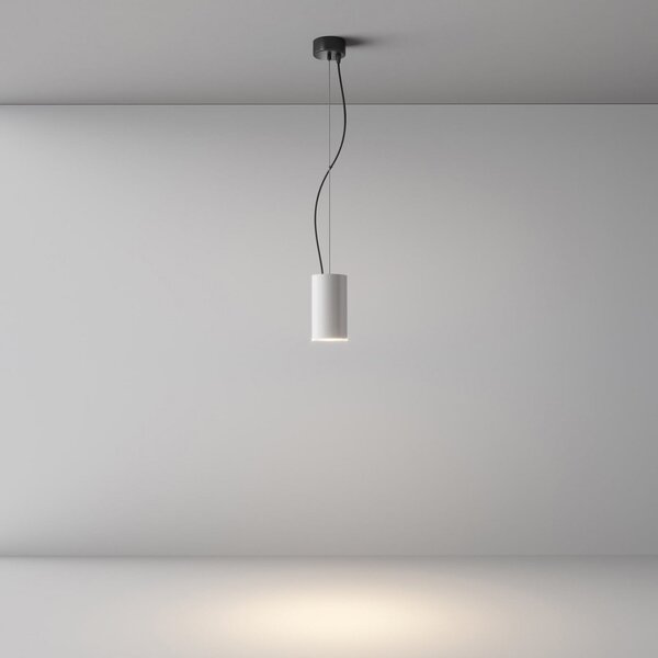 Maytoni lampă suspendată LED Efir, alb, Ø 7,5 cm, 15 W, 38°, Alb, Camera de zi / sufragerie, Aluminiu, Modern