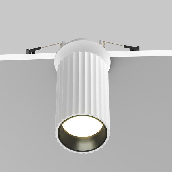 Maytoni Calipso lampă încastrată, alb, orientabilă, GU10, reglabil, Alb, Studiu / Birou, Aluminiu, Modern, Corpuri de iluminat încastrate rotunde