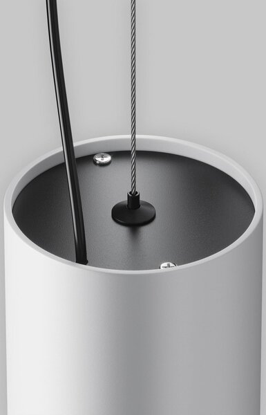Maytoni lampă suspendată LED Efir, alb, Ø 10,5 cm, 33 W, 38°, Alb, Camera de zi / sufragerie, Aluminiu, Modern