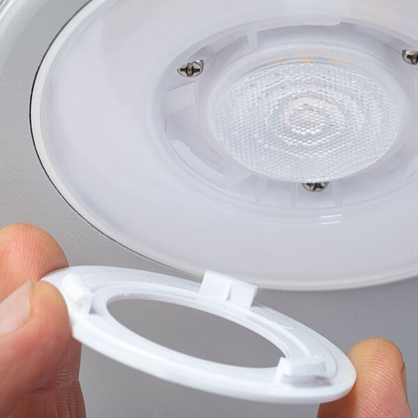 Paulmann LED senzor în aer liber lampă de perete Silma alb 2 becuri IP44, Alb, Aluminiu, Modern, Perete rotund