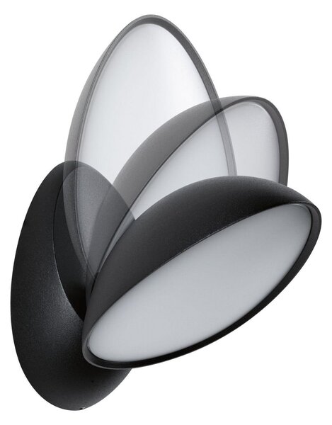 Paulmann LED lampă de perete exterior Batona, antracit 27 cm aluminiu IP44, Negru, Aluminiu, Modern
